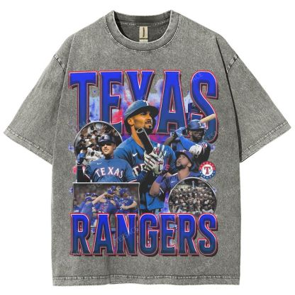 Unisex Washed T-Shirt Texas Rangers World Series Tee