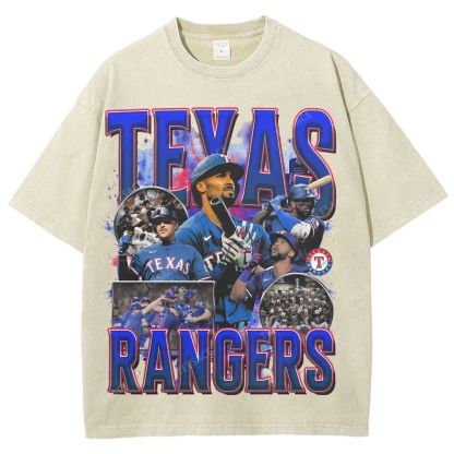 Unisex Washed T-Shirt Texas Rangers World Series Tee