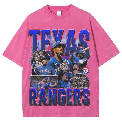 Unisex Washed T-Shirt Texas Rangers World Series Tee