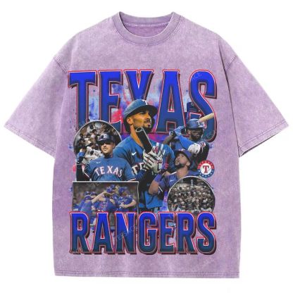 Unisex Washed T-Shirt Texas Rangers World Series Tee