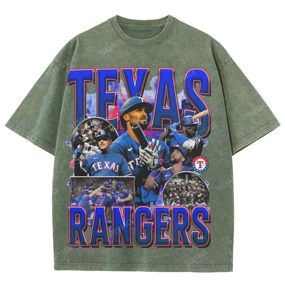 Unisex Washed T-Shirt Texas Rangers World Series Tee