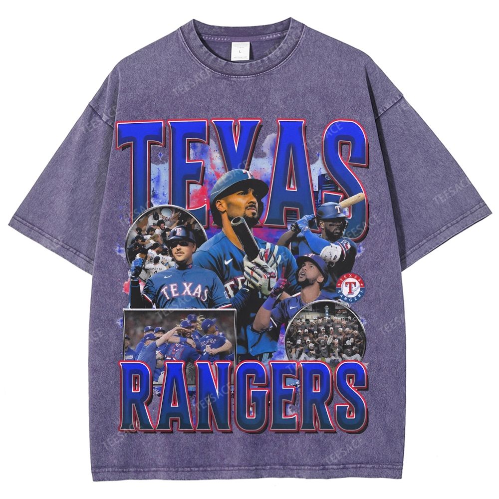 Unisex Washed T-Shirt Texas Rangers World Series Tee