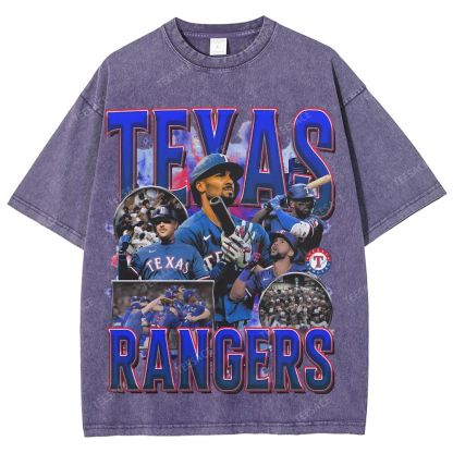 Unisex Washed T-Shirt Texas Rangers World Series Tee