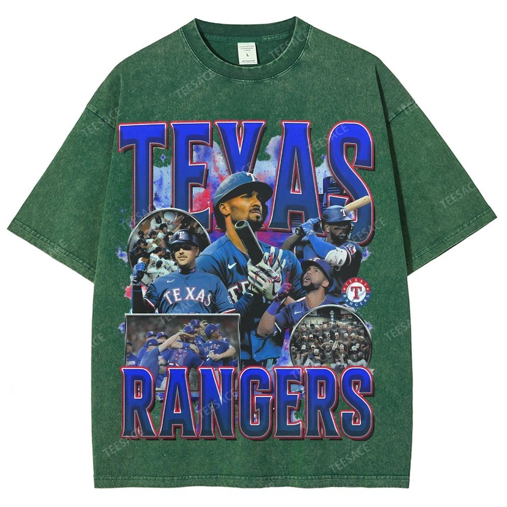 Unisex Washed T-Shirt Texas Rangers World Series Tee