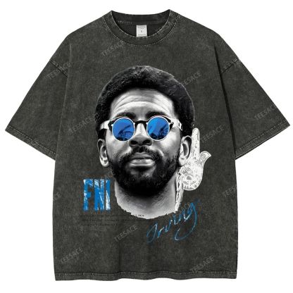 Unisex Fit Washed KYRIE IRVING T-Shirt 