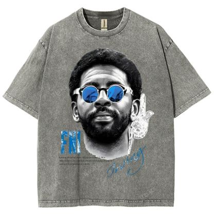 Unisex Fit Washed KYRIE IRVING T-Shirt 