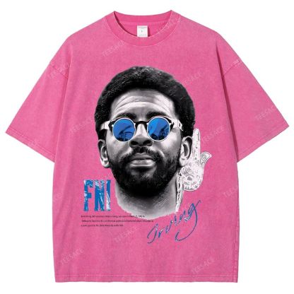 Unisex Fit Washed KYRIE IRVING T-Shirt 