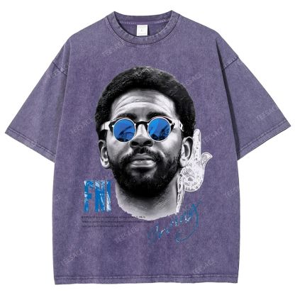 Unisex Fit Washed KYRIE IRVING T-Shirt 