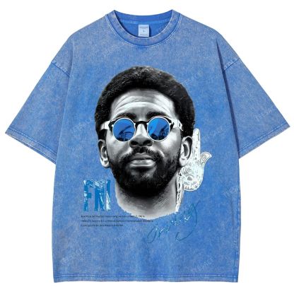 Unisex Fit Washed KYRIE IRVING T-Shirt 