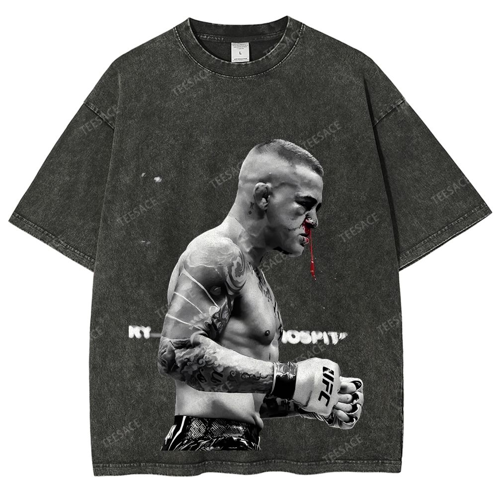 Unisex Fit Washed T-Shirt DUSTIN POIRIER Tee