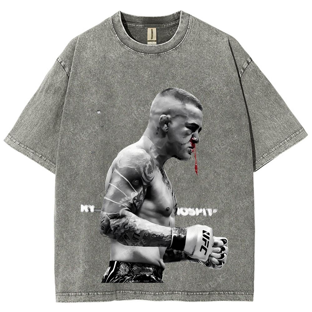Unisex Fit Washed T-Shirt DUSTIN POIRIER Tee