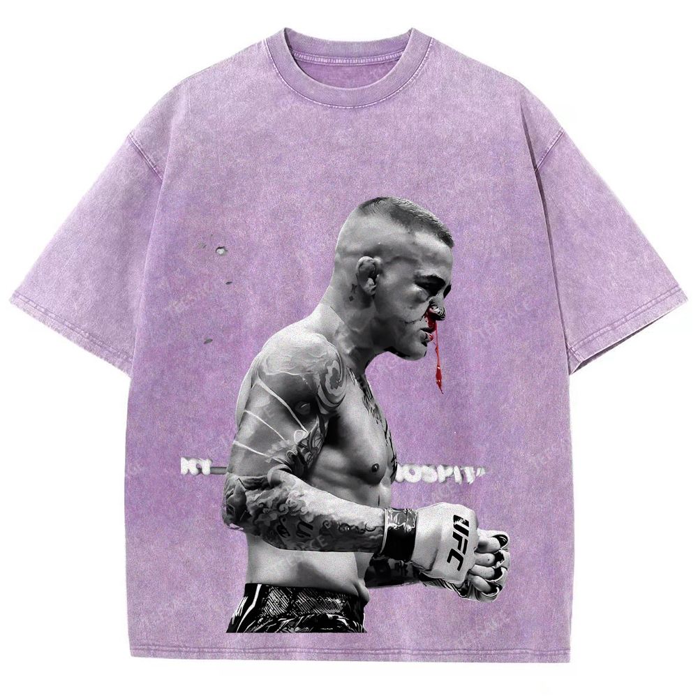 Unisex Fit Washed T-Shirt DUSTIN POIRIER Tee