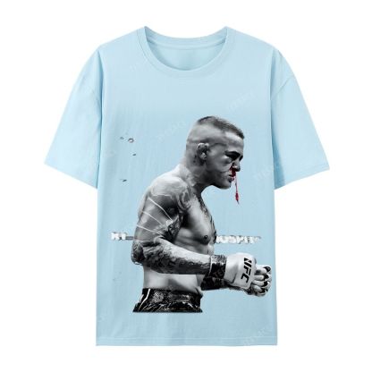 Casual Short Sleeve T-Shirt DUSTIN POIRIER Tee