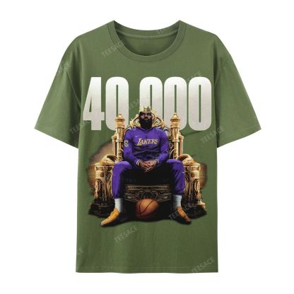 Unisex-Adult Ultra Cotton T-Shirt Graphic VINTAGE TEE | EBRON JAMES 40000
