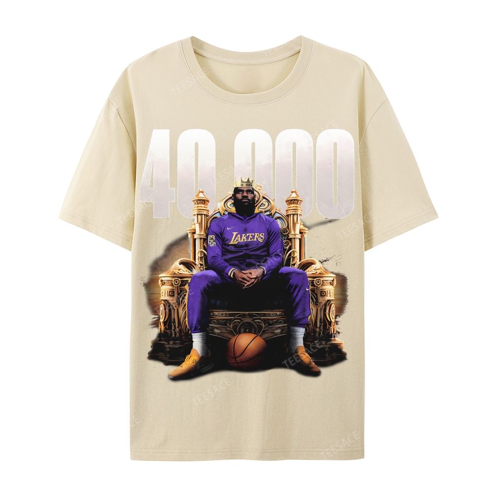 Unisex-Adult Ultra Cotton T-Shirt Graphic VINTAGE TEE | EBRON JAMES 40000