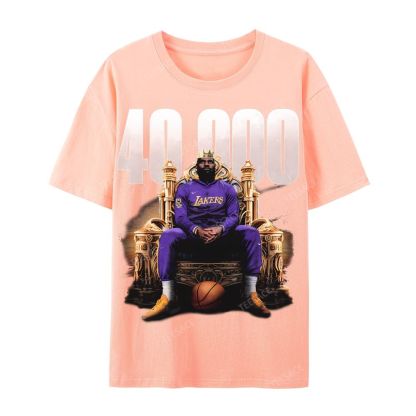 Unisex-Adult Ultra Cotton T-Shirt Graphic VINTAGE TEE | EBRON JAMES 40000