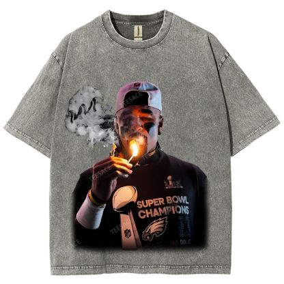 JALEN HURTS MVP TEE Unisex Fit Washed T-Shirt 2504011491