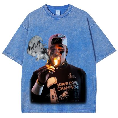 JALEN HURTS MVP TEE Unisex Fit Washed T-Shirt 2504011491