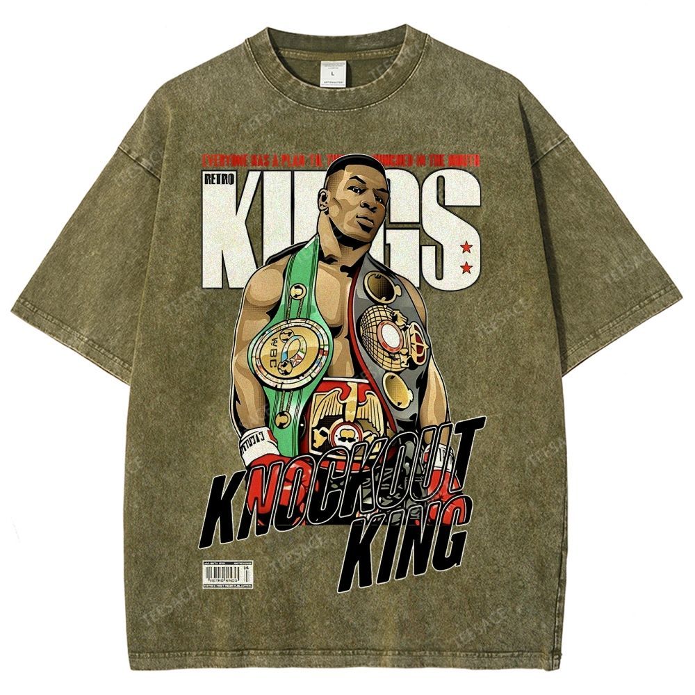 Mike Tyson Tee Unisex Fit Washed T-Shirt 2504011550