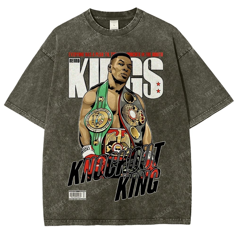 Mike Tyson Tee Unisex Fit Washed T-Shirt 2504011550