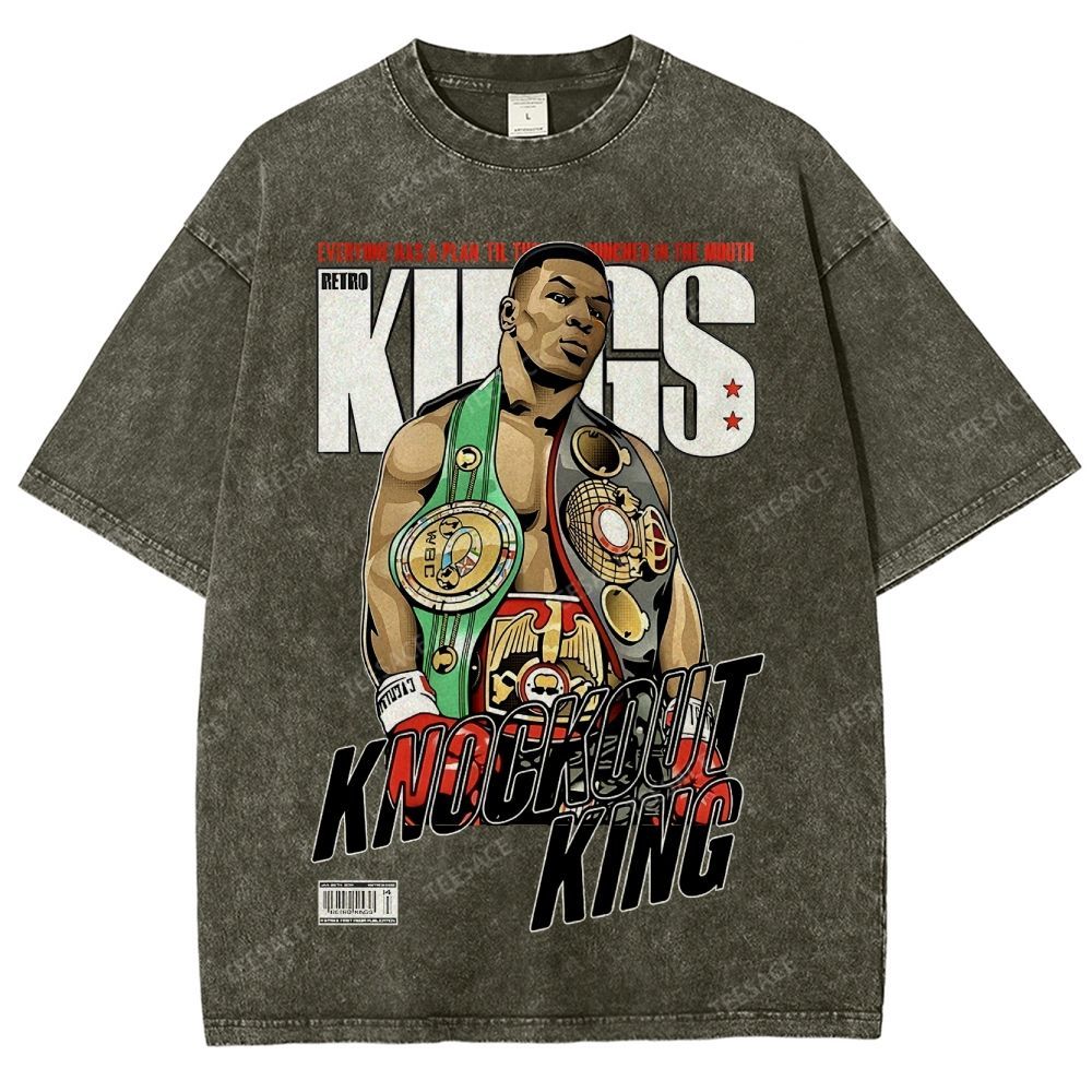 Mike Tyson Tee Unisex Fit Washed T-Shirt 2504011550
