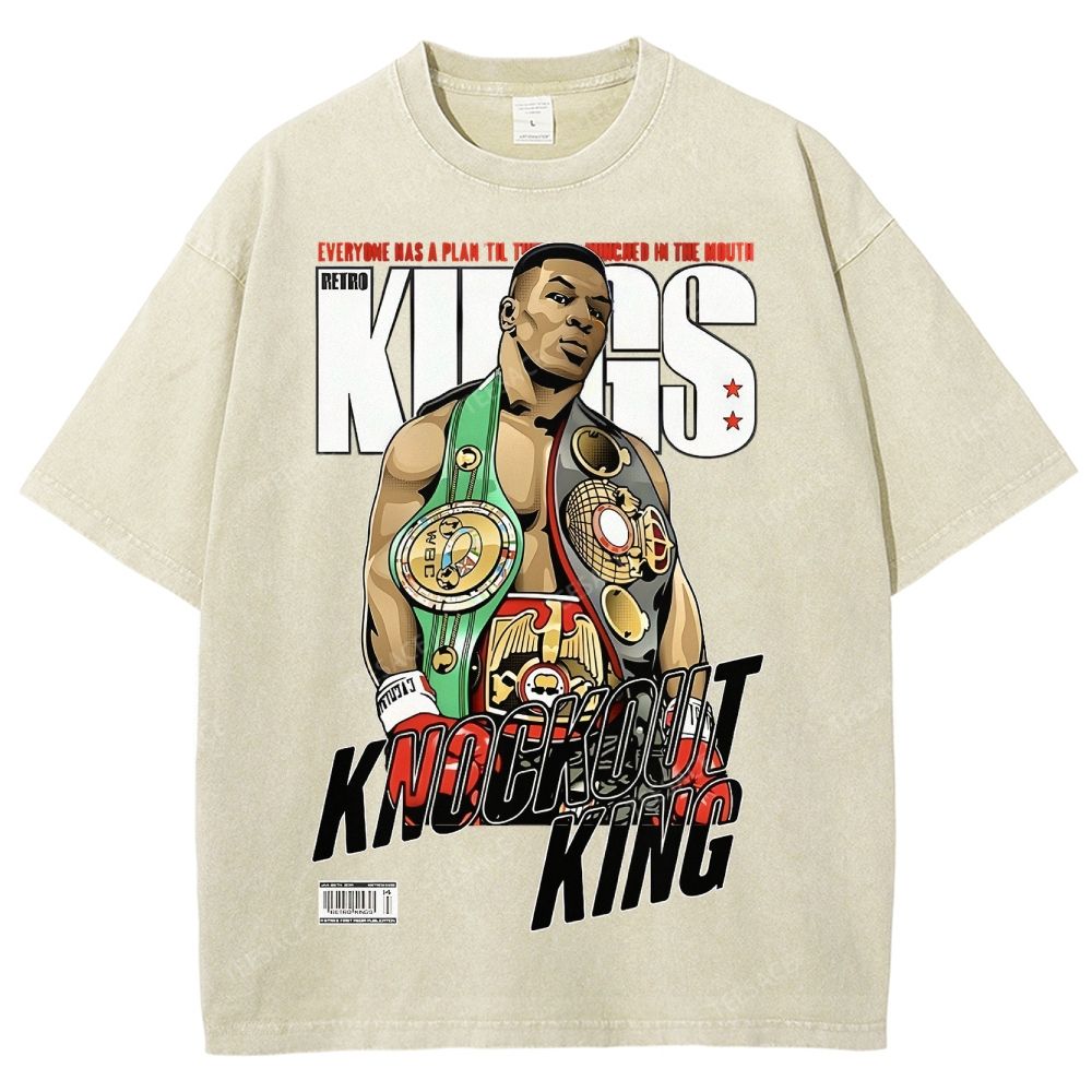 Mike Tyson Tee Unisex Fit Washed T-Shirt 2504011550