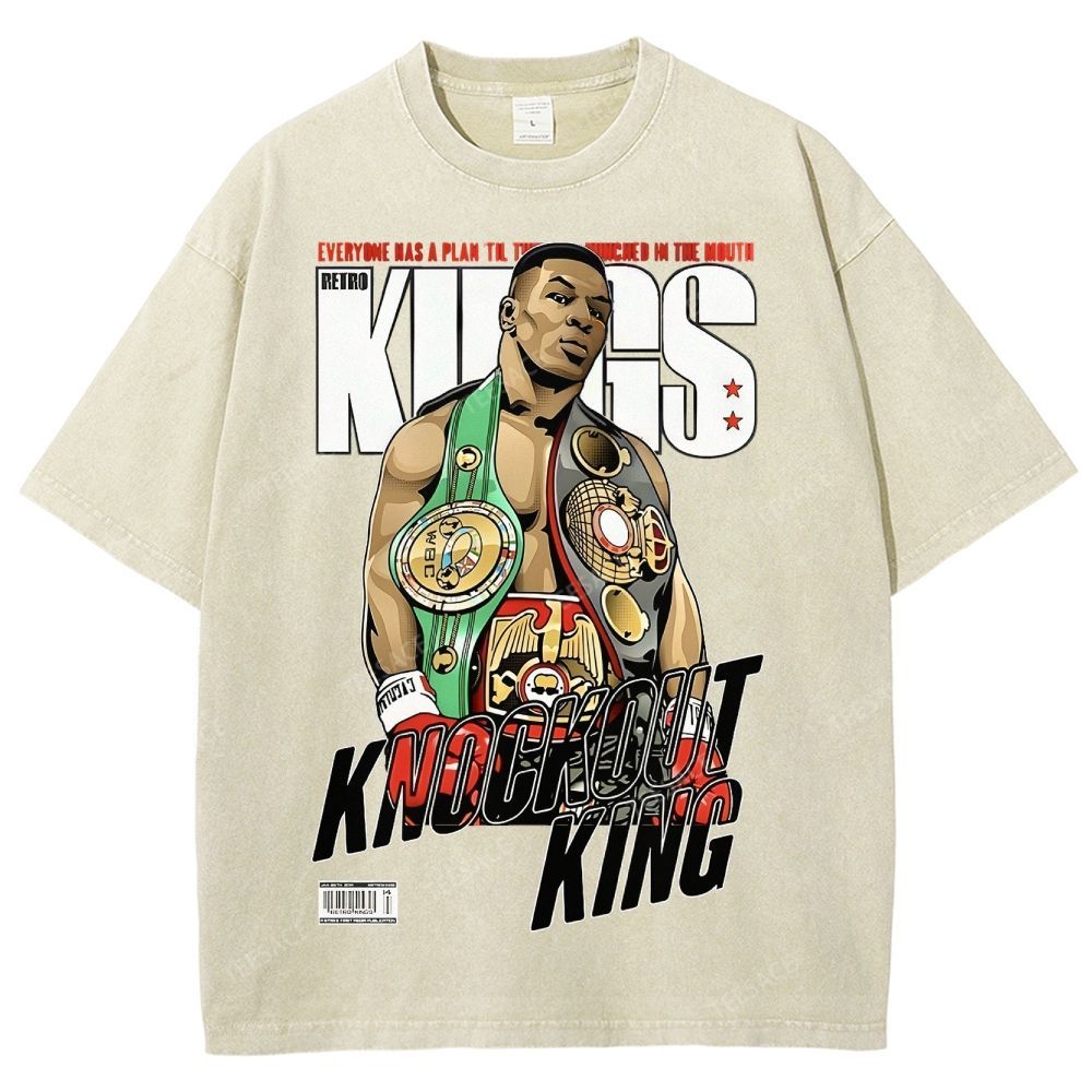 Mike Tyson Tee Unisex Fit Washed T-Shirt 2504011550