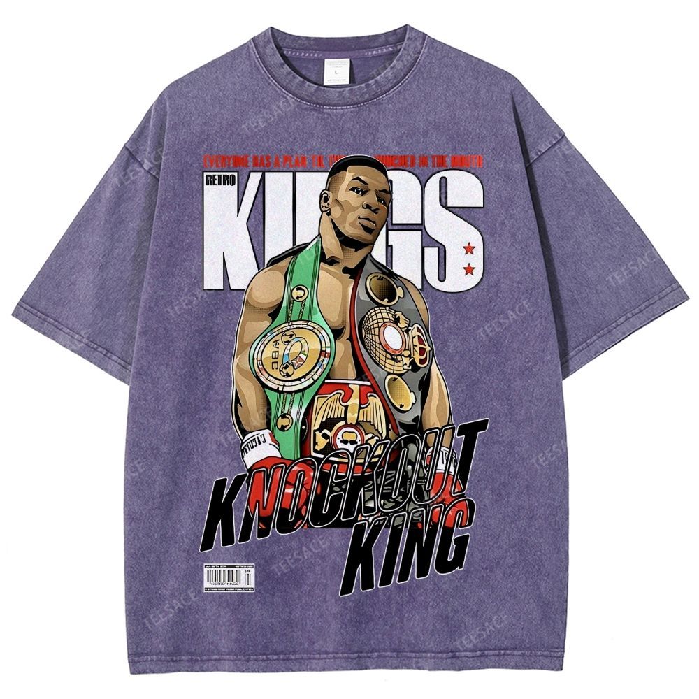 Mike Tyson Tee Unisex Fit Washed T-Shirt 2504011550