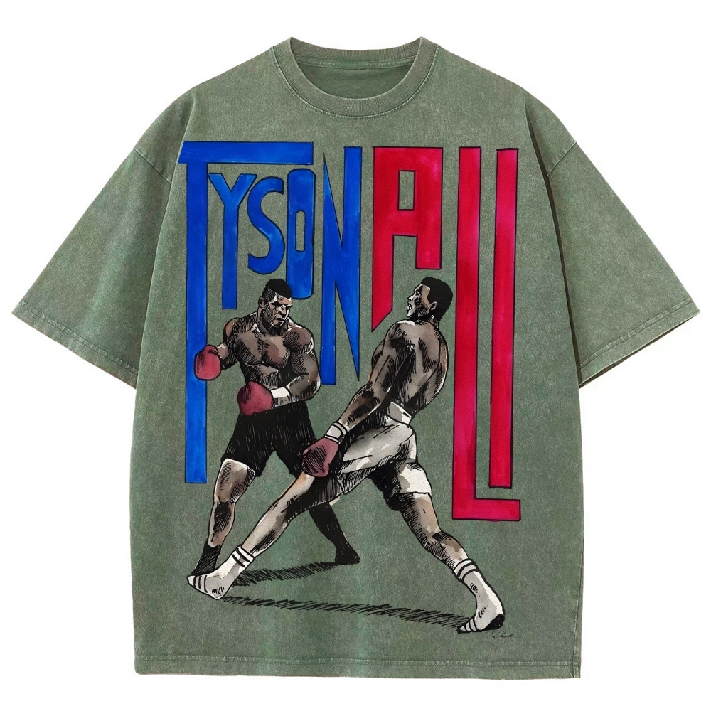 Mike Tyson Tee Unisex Fit Washed T-Shirt 2504011593