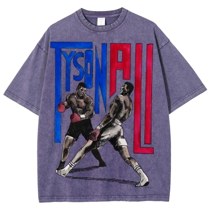 Mike Tyson Tee Unisex Fit Washed T-Shirt 2504011593