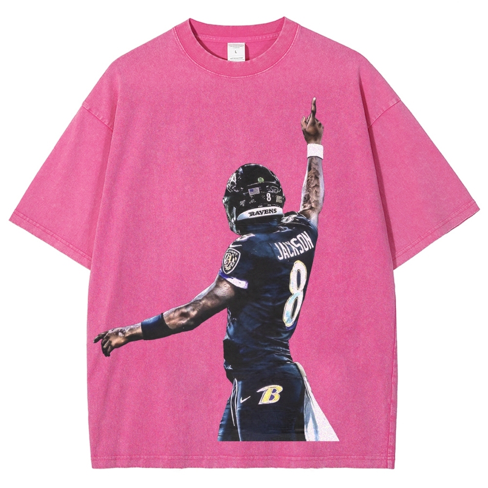 RAVENS Lamar Jackson Tee Unisex Vintage Washed T-Shirt  
