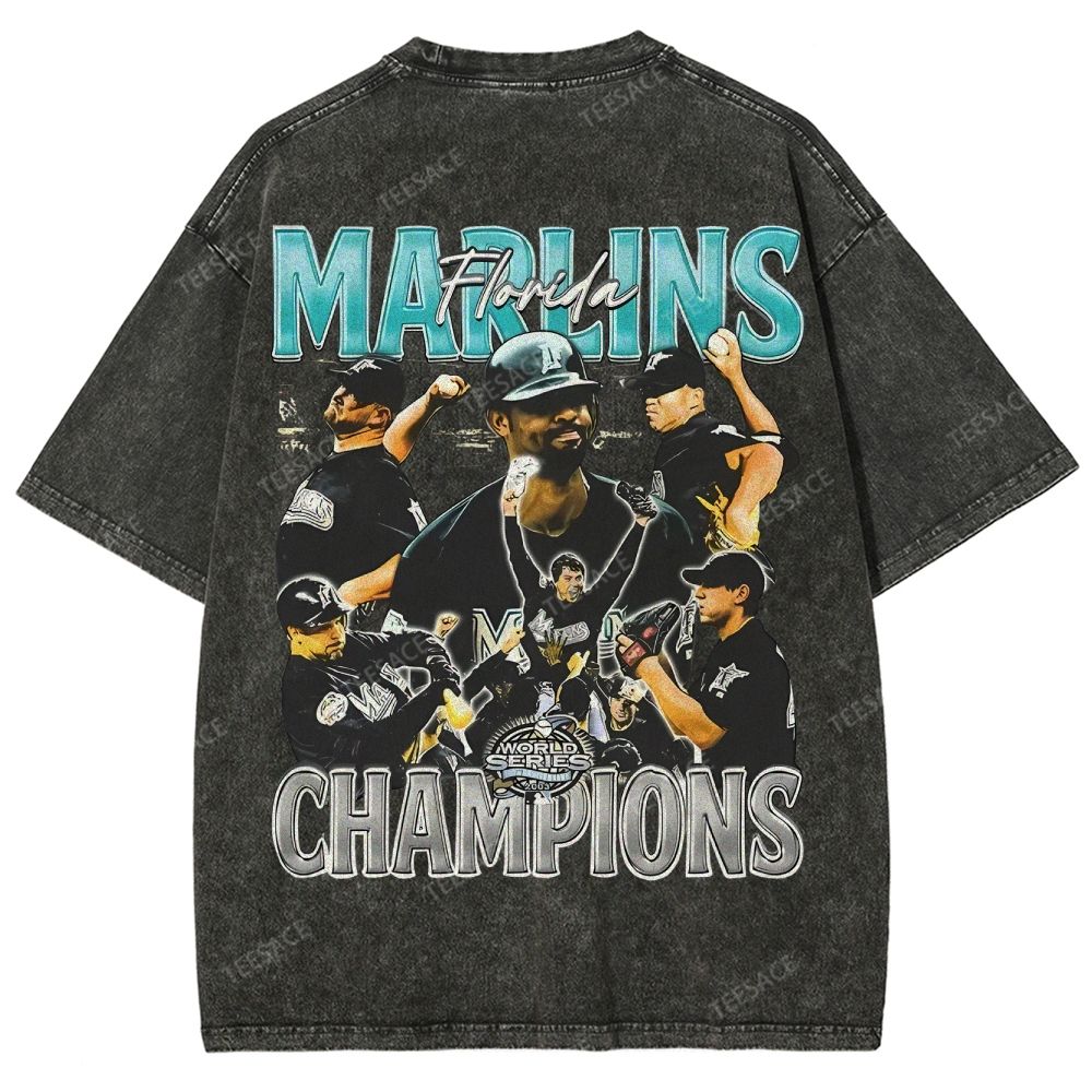 2003 WORLD SERIES CHAMPS  MARLINS TEE
