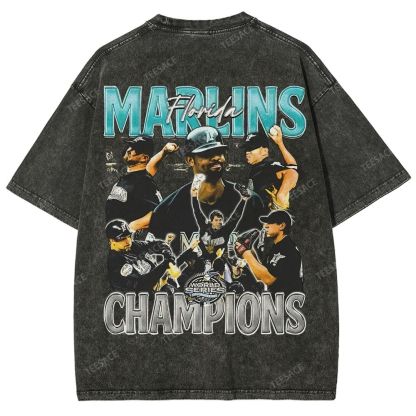 2003 WORLD SERIES CHAMPS  MARLINS TEE