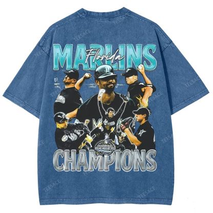 2003 WORLD SERIES CHAMPS  MARLINS TEE