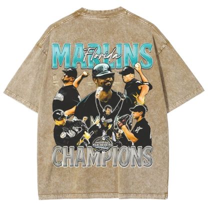 2003 WORLD SERIES CHAMPS  MARLINS TEE