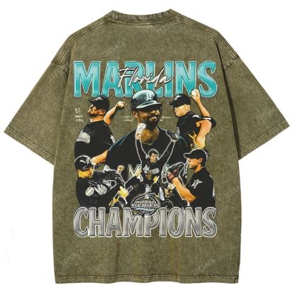 2003 WORLD SERIES CHAMPS  MARLINS TEE