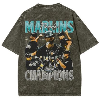 2003 WORLD SERIES CHAMPS  MARLINS TEE