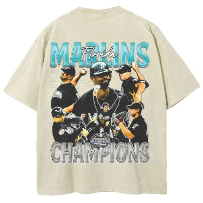 2003 WORLD SERIES CHAMPS  MARLINS TEE