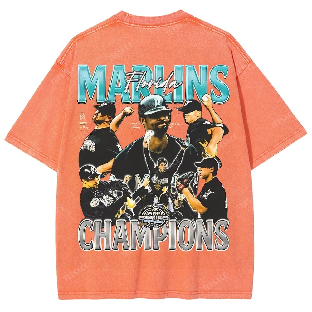 2003 WORLD SERIES CHAMPS  MARLINS TEE
