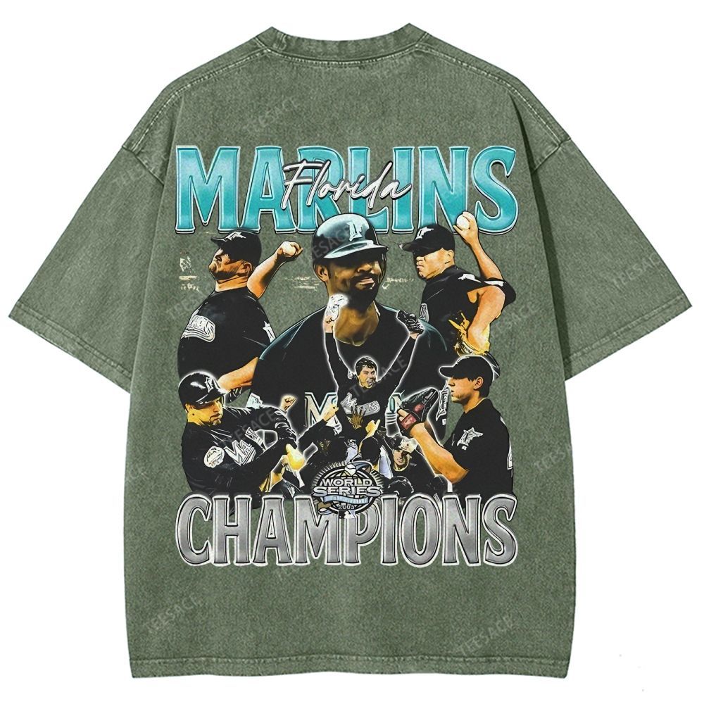 2003 WORLD SERIES CHAMPS  MARLINS TEE
