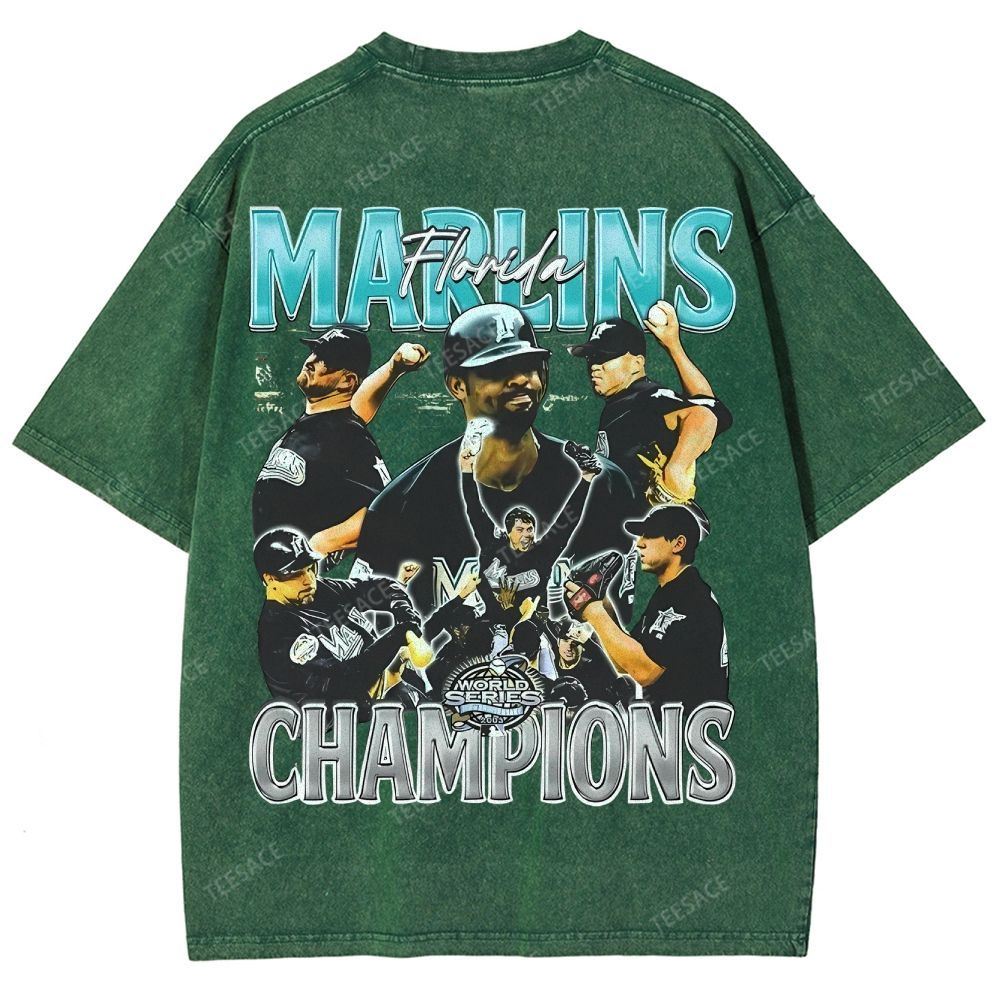 2003 WORLD SERIES CHAMPS  MARLINS TEE