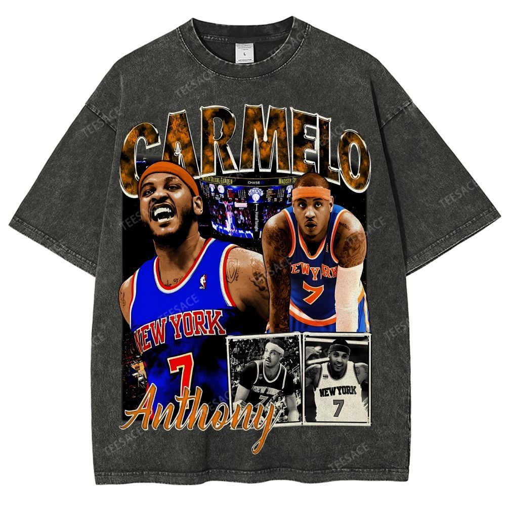 Carmelo Tee Unisex Fit Washed T-Shirt