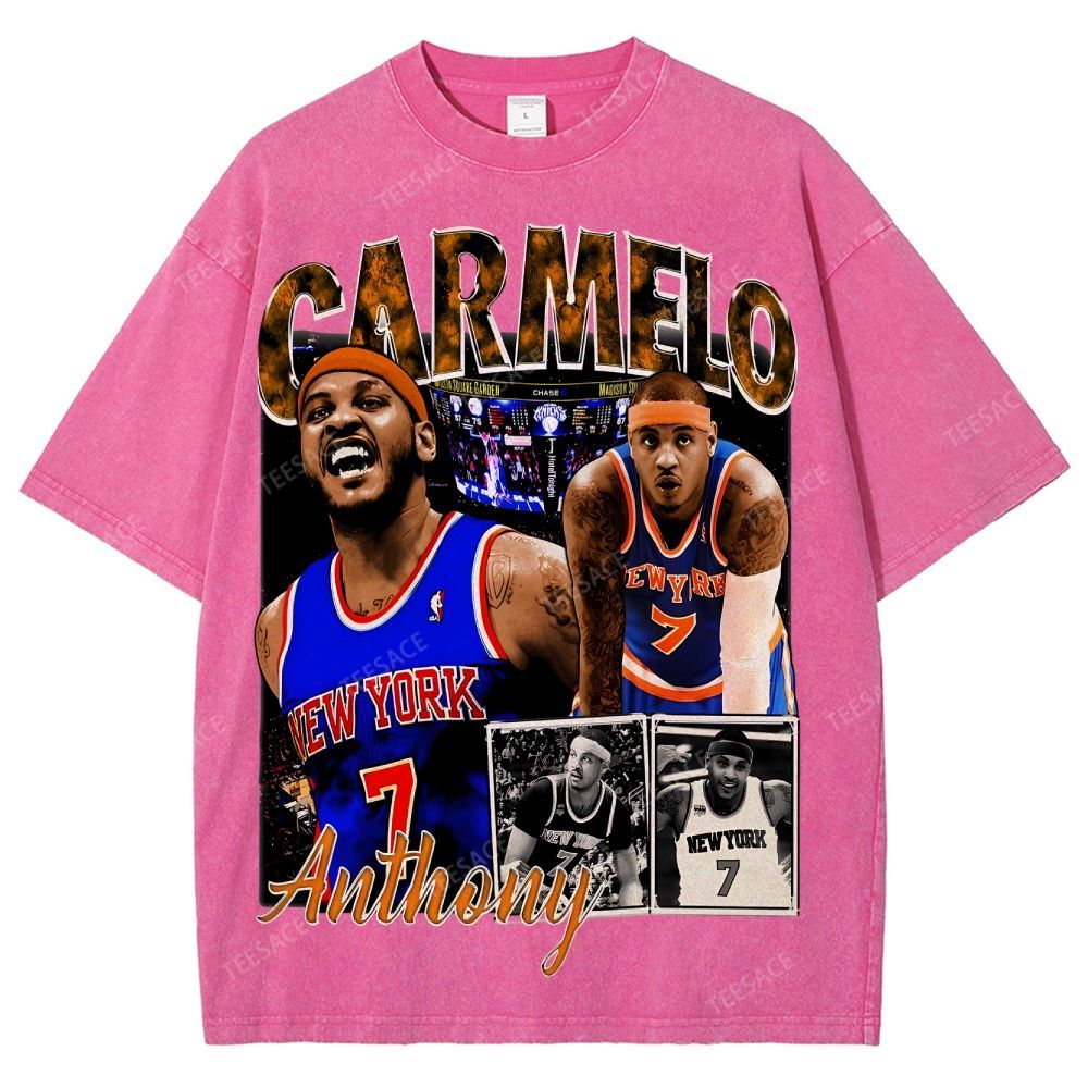 Carmelo Tee Unisex Fit Washed T-Shirt 