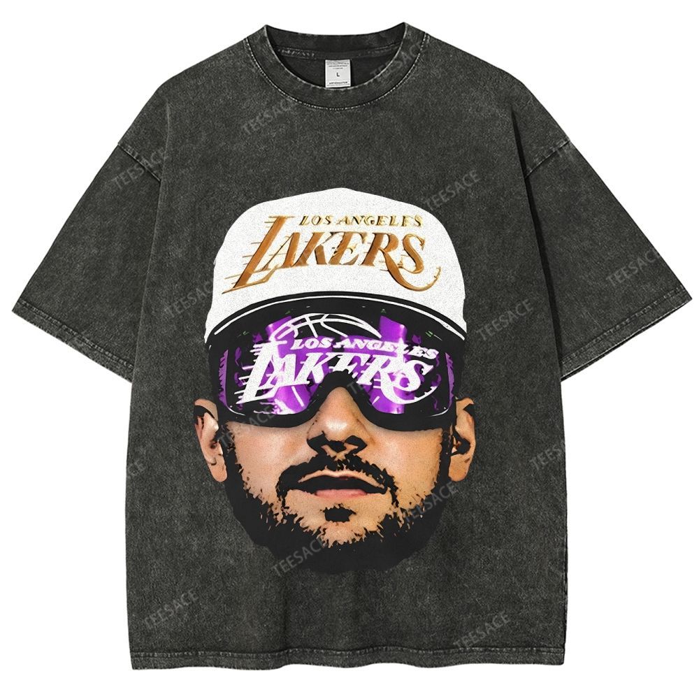 Unisex Fit Washed T-Shirt LUKA DONCIC Lakers LAL TEE