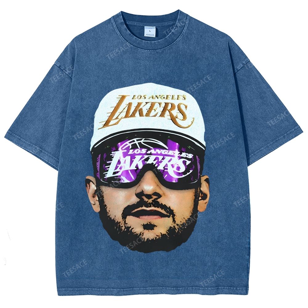 Unisex Fit Washed T-Shirt LUKA DONCIC Lakers LAL TEE