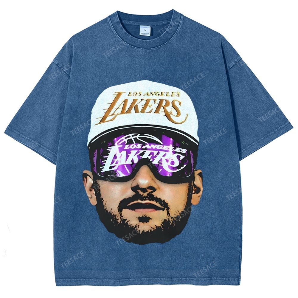 Unisex Fit Washed T-Shirt LUKA DONCIC Lakers LAL TEE
