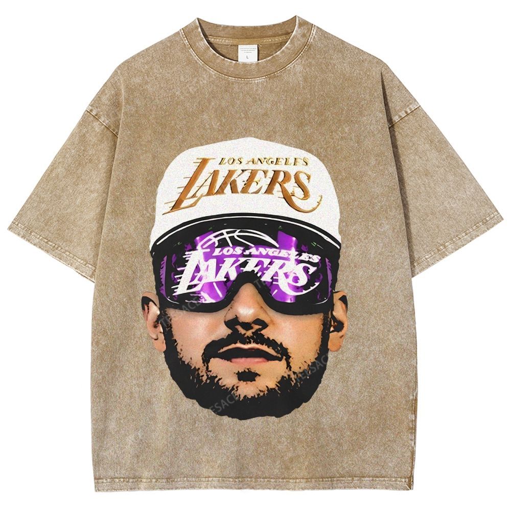 Unisex Fit Washed T-Shirt LUKA DONCIC Lakers LAL TEE