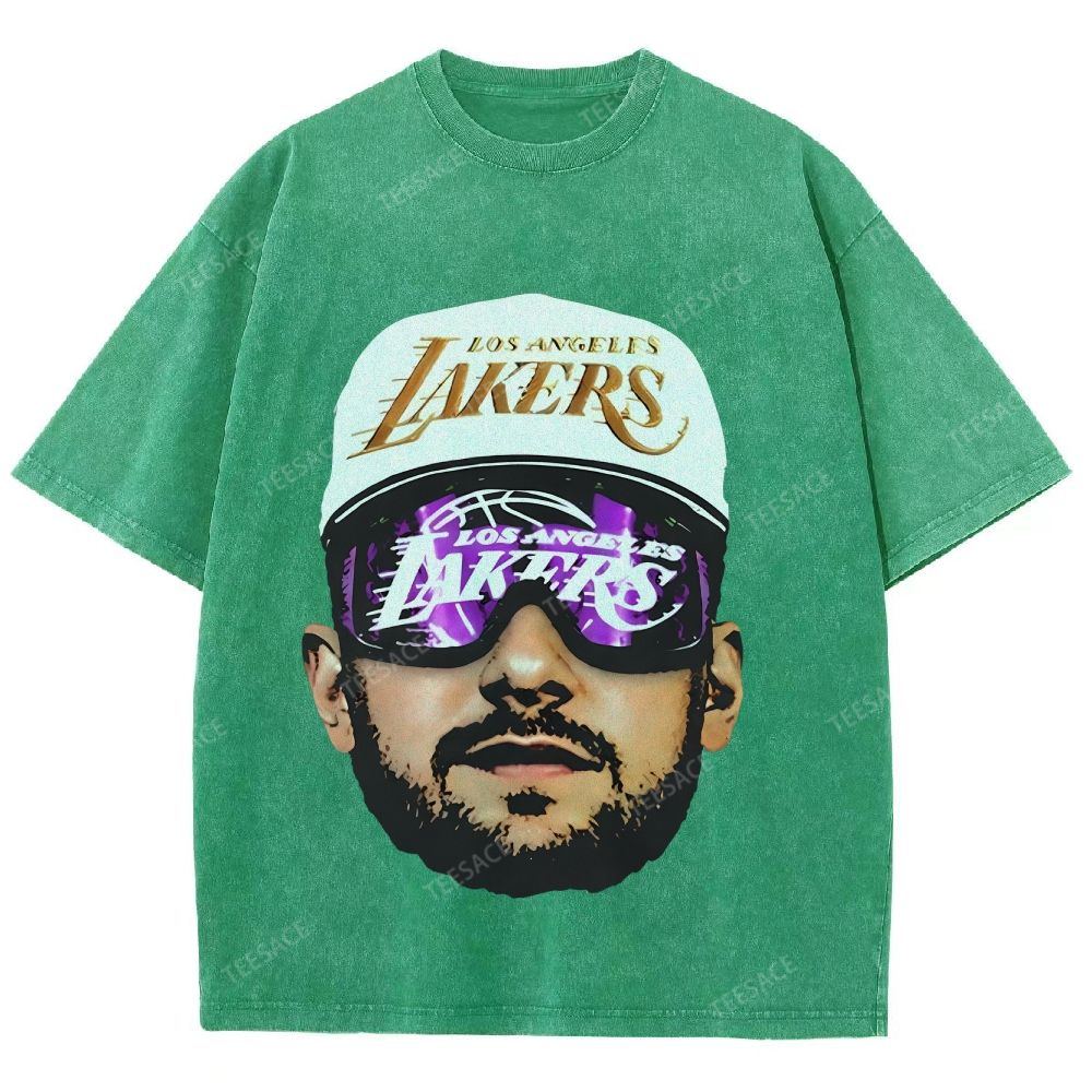 Unisex Fit Washed T-Shirt LUKA DONCIC Lakers LAL TEE