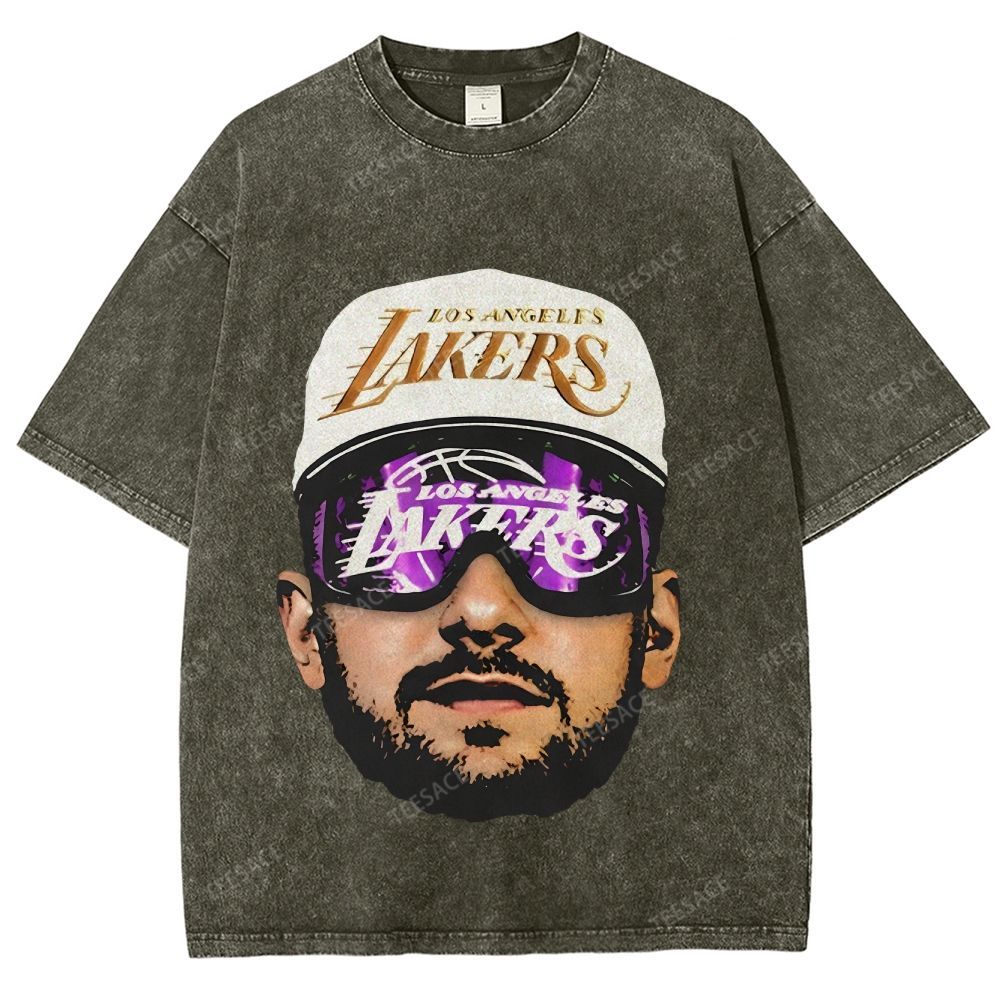 Unisex Fit Washed T-Shirt LUKA DONCIC Lakers LAL TEE