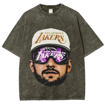 Unisex Fit Washed T-Shirt LUKA DONCIC Lakers LAL TEE